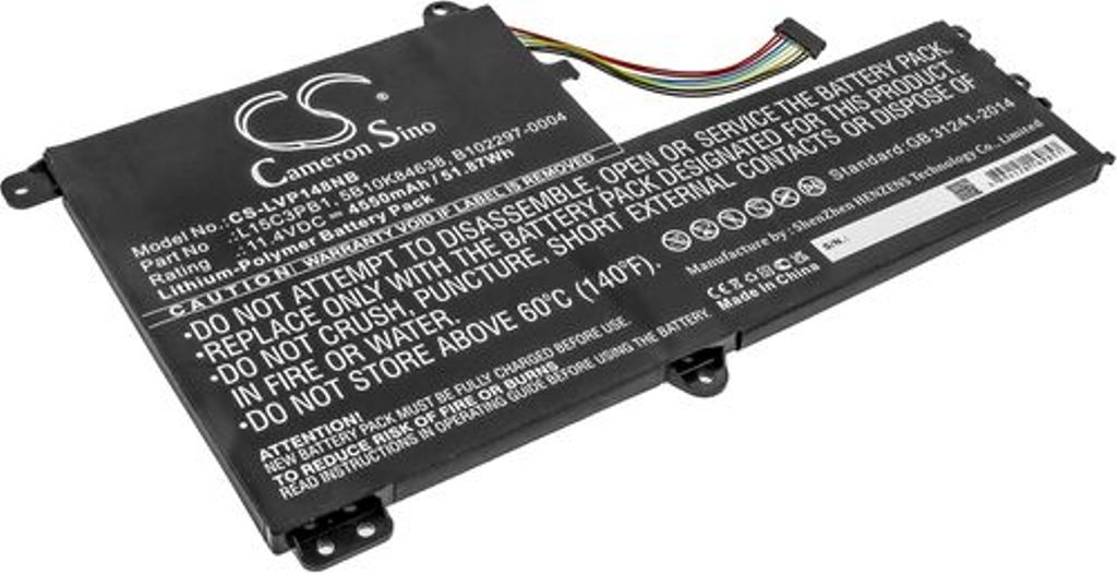 Batteri til Lenovo L15C3PB1,B102297-0004,5B10K84638,L15M3PB0 4550 mAh