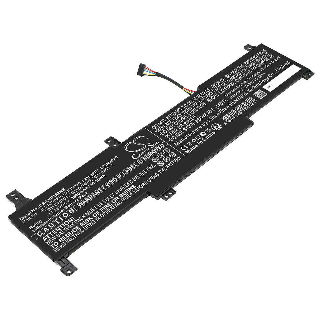 Batteri til Lenovo 5B11D70891,5B11D70895,5B11D96113,L21C3PF0,L21D3PF0,L21L3PF0,L21M3PF0,SB11D70893,SB11D96114,5B11E2466 3600 mAh