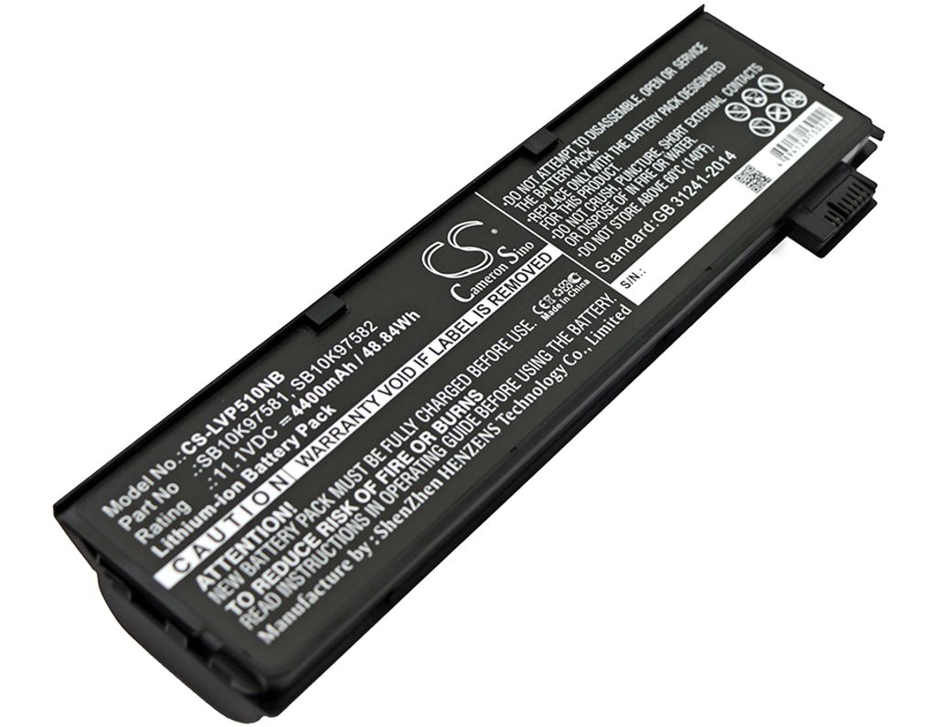 Batteri til Lenovo SB10K97581,SB10K97582,SB10K97584,SB10K97585,SB10K97597,01AV422,01AV423,01AV424,01AV425,01AV426,01AV4 4400 mAh