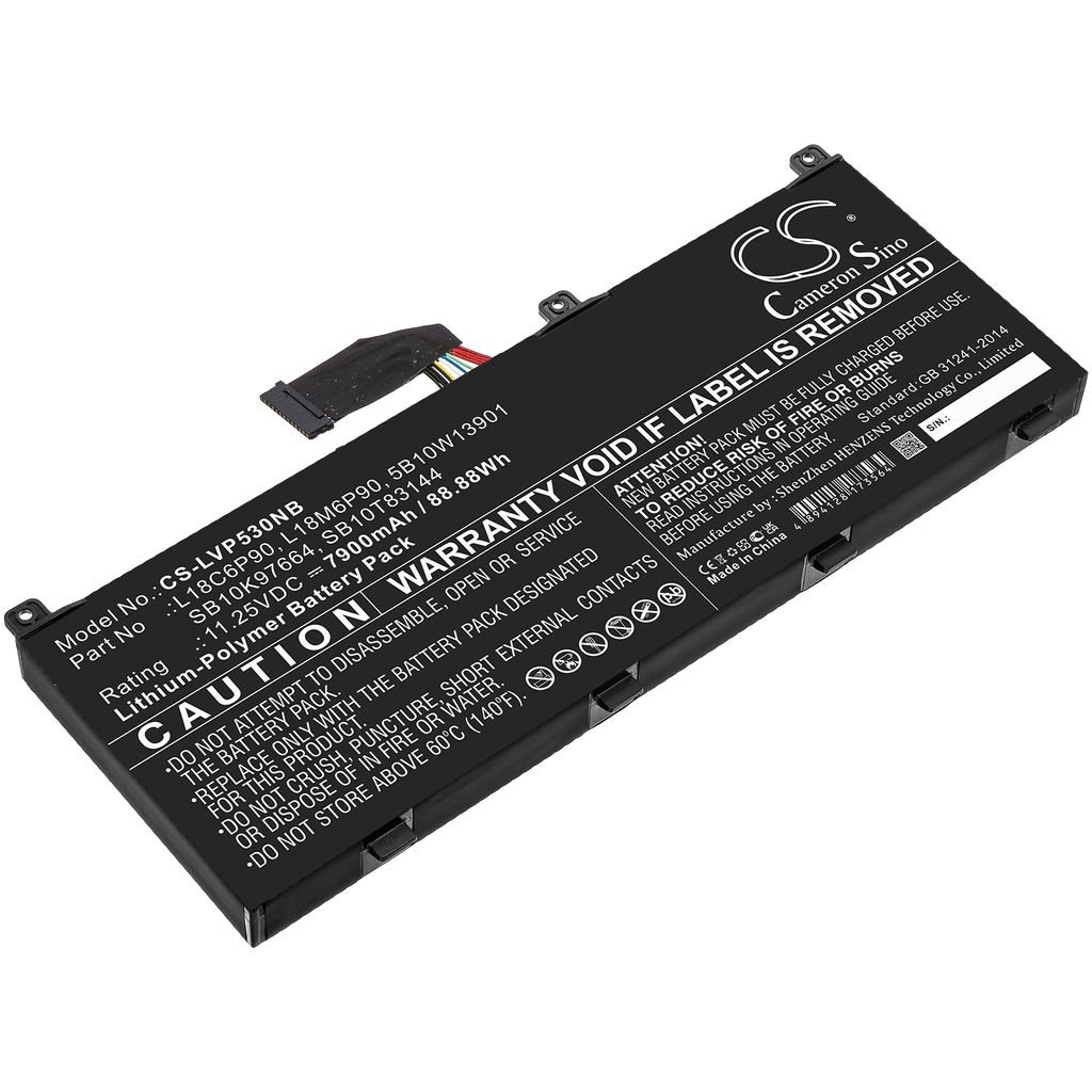 Batteri til Lenovo L18C6P90,L18M6P90,5B10W13901,SB10K97664,SB10T83144 7900 mAh