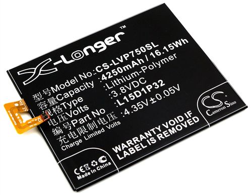 Batteri til Lenovo L15D1P32 4250 mAh