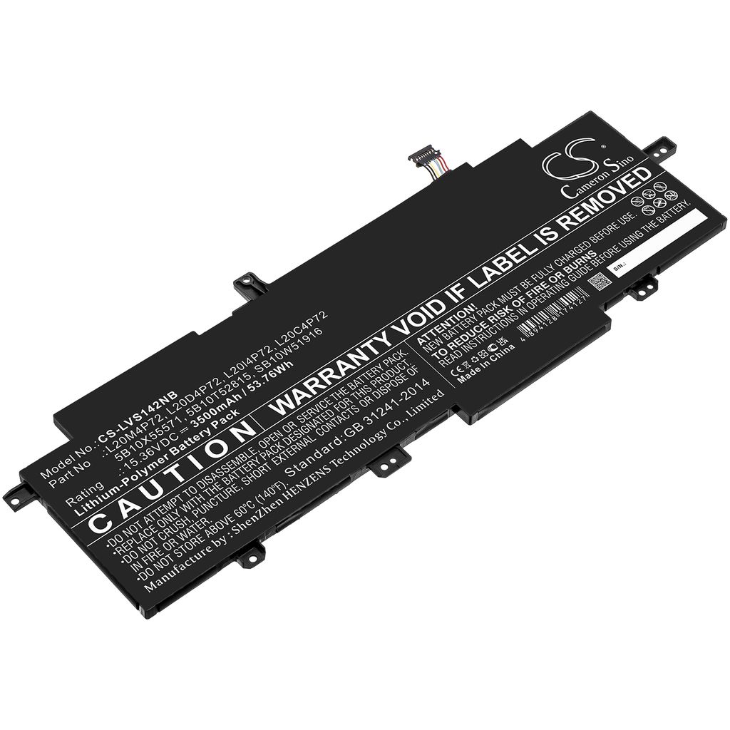Batteri til Lenovo L20M4P72,L20D4P72,5B10X55571,L20l4P72,SB10W51916,L20C4P72,5B10T52815 3500 mAh