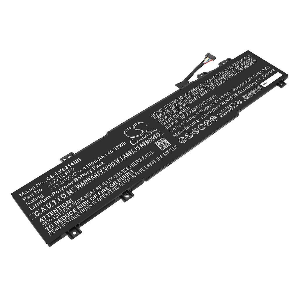 Batteri til Lenovo 5B11K09313,5B11K09314,5B11K09317,L22B3PF2,L22C3PF2,L22D3PF2,L22L3PF2,L22M3PF2 4100 mAh