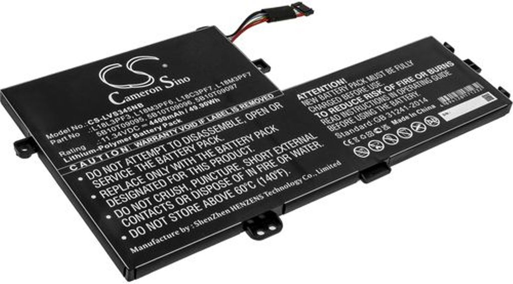 Batteri til Lenovo 5B10T09095,5B10T09096,5B10T09097,L18C3PF7,L18M3PF6,L18M3PF7,L18L3PF3,L18C3PF3,L18M3PF3,5B10T09094,5B 4400 mAh