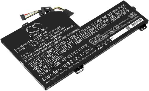 Batteri til Lenovo L18L3PF6,SB10W67224,5B10T26389,5B10W67284 4500 mAh
