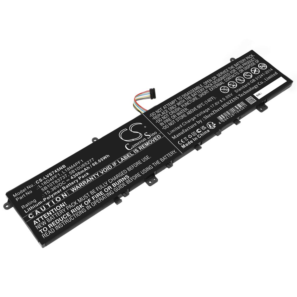 Batteri til Lenovo L18D4PF1,5B10T83737,5B10U65277,L18M4PF1 4300 mAh