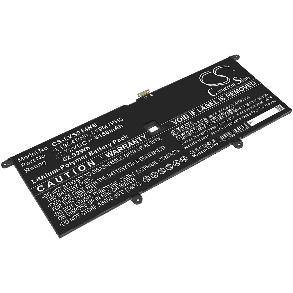 Batteri til Lenovo L19C4PH0,L19M4PH0,SB10Y75087 8150 mAh