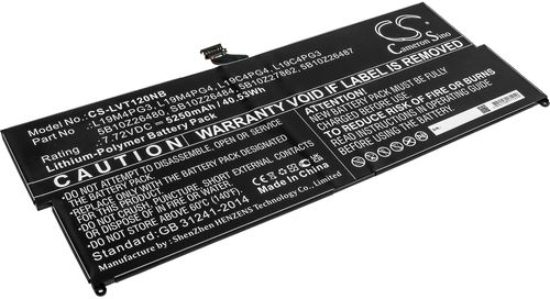 Batteri til Lenovo L19M4PG3,5B10Z26480,SB10Z26484,L19M4PG4,5B10Z27861,L19C4PG4,5B10Z27862,L19C4PG3,5B10Z26487 5250 mAh