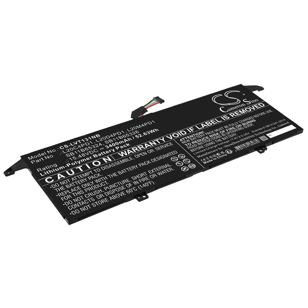 Batteri til Lenovo L20C4PD1,L20D4PD1,L20M4PD1,SB11B65324,SB11B65326 3400 mAh