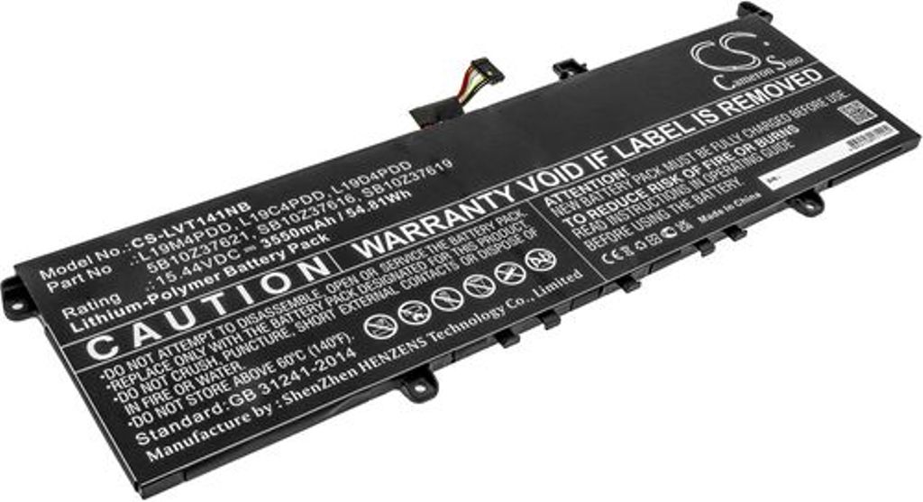 Batteri til Lenovo 5B10Z37621,L19C4PDD,L19D4PDD,L19M4PDD,SB10Z37616,SB10Z37619 3550 mAh