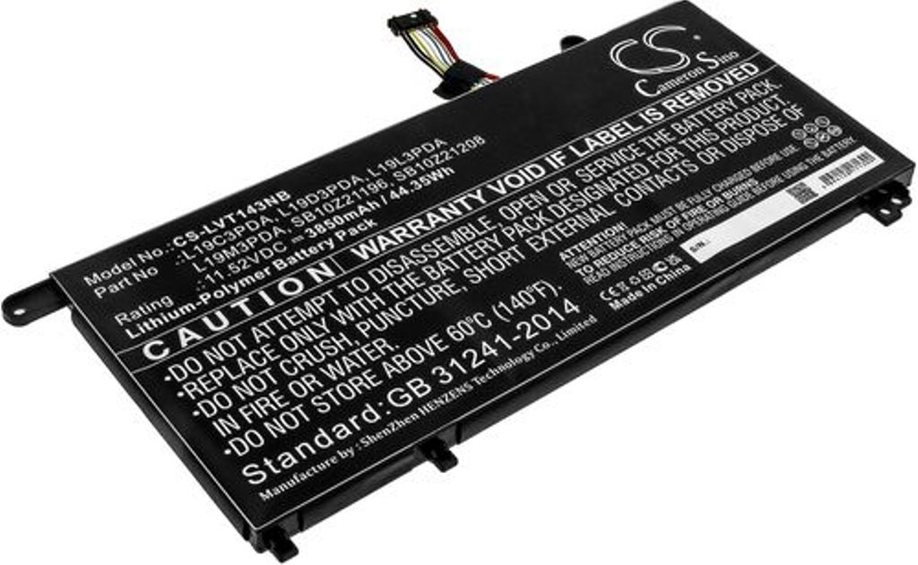 Batteri til Lenovo L19C3PDA,L19D3PDA,L19L3PDA,L19M3PDA,SB10Z21196,SB10Z21208 3850 mAh