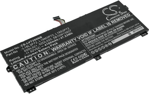 Batteri til Lenovo 02DL021,02DL022,5B10W13927,5B10W13928,L18L3P72,L18M3P72,L18S3P72,SB10K97659,SB10K97660,SB10T83170,SB 4100 mAh