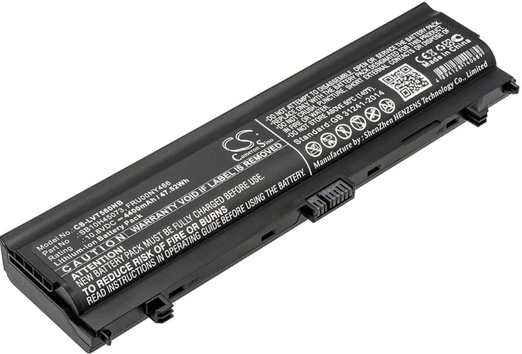 Batteri til Lenovo SB10H45073,SB10H45074,SB10H45071,00NY488,00NY489,00NY486,FRU00NY488,FRU00NY489,FRU00NY486 4400 mAh