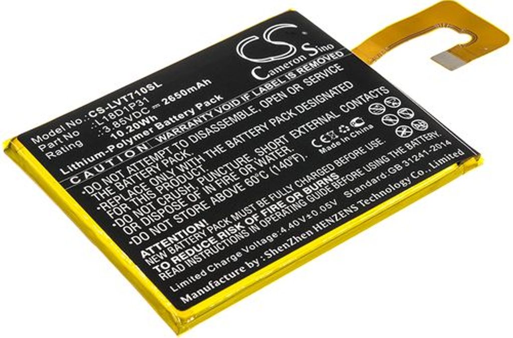 Batteri til Lenovo L18D1P31 2650 mAh