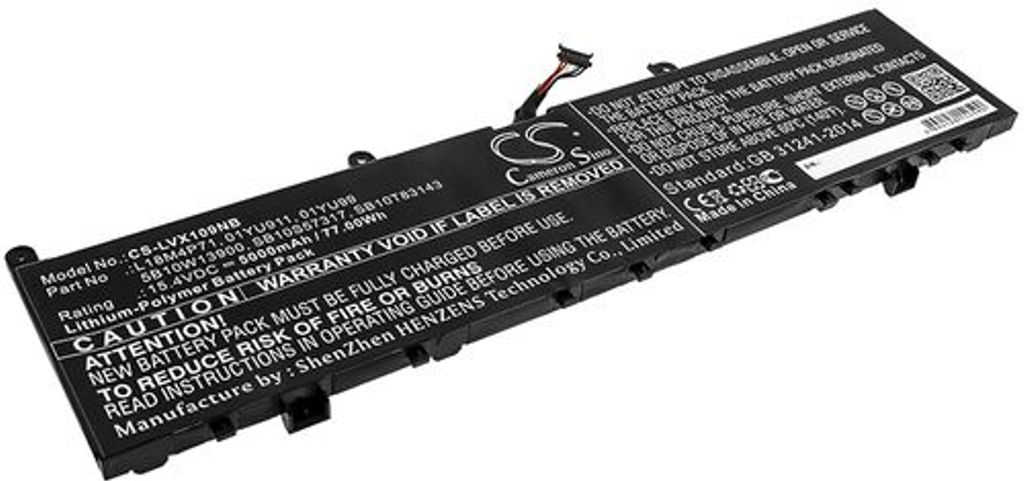 Batteri til Lenovo 01YU911,01YU99,5B10W13900,L18M4P71,SB10S57317,SB10T83143 5000 mAh