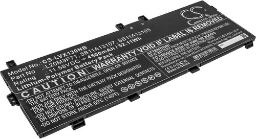 Batteri til Lenovo 5B11A13107,5b11m90077,L20M3P71,SB11A13105 4500 mAh