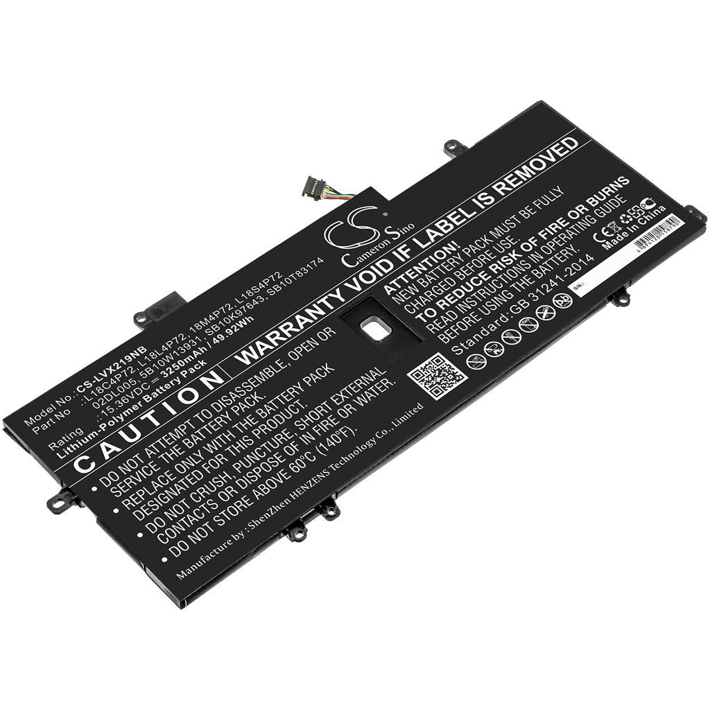 Batteri til Lenovo 02DL005,5B10W13931,L18L4P72,L18M4P72,L18S4P72,SB10K97643,SB10T83174,L18C4P72 3250 mAh