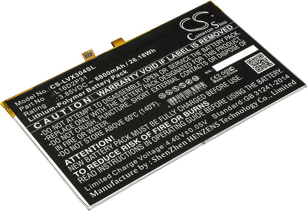 Batteri til Lenovo L16D2P31 6800 mAh