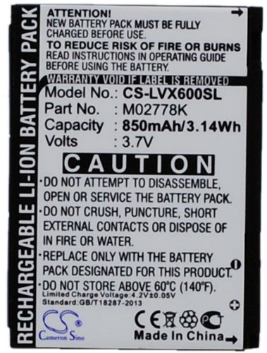 Batteri til LG LGIP-490A,SBPL0095501 850 mAh