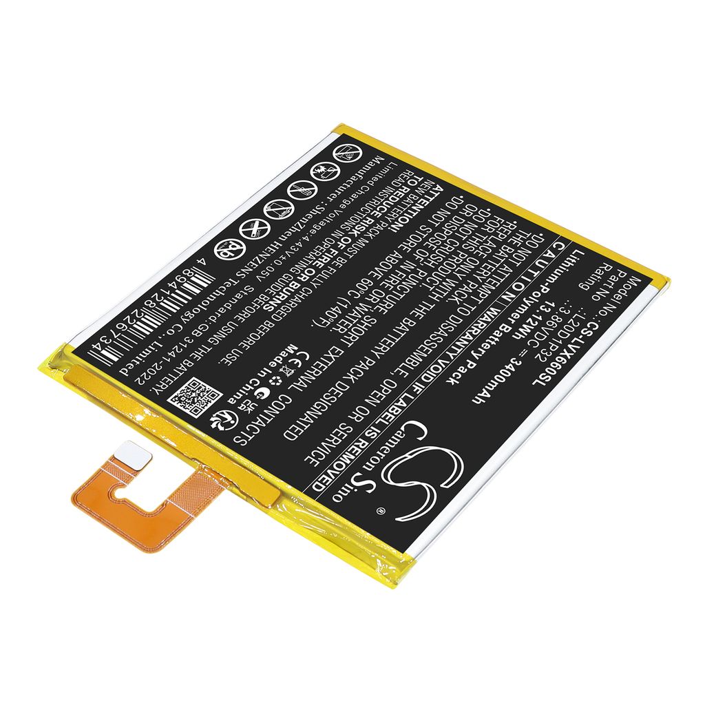 Batteri til Lenovo L20D1P32 3400 mAh