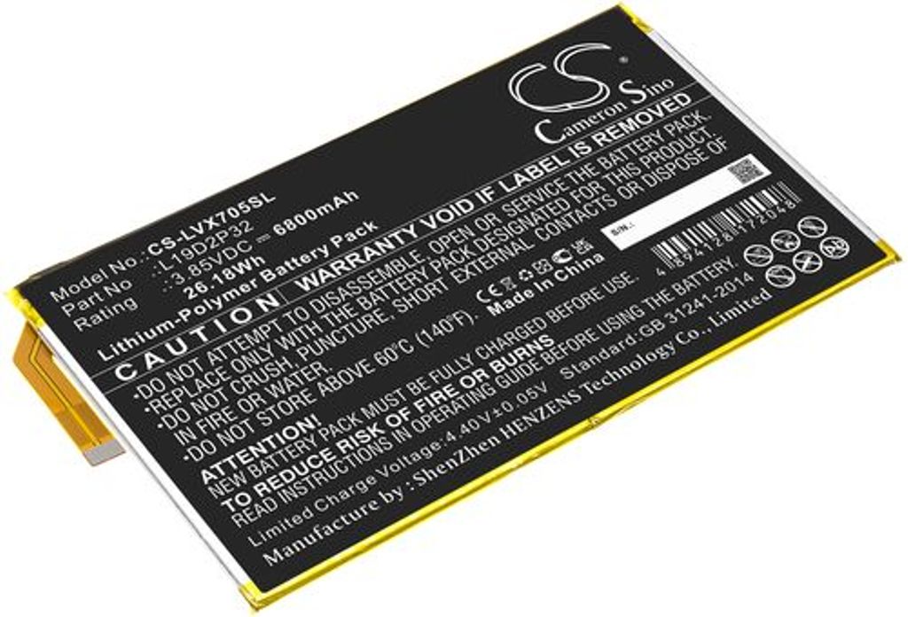 Batteri til Lenovo L19D2P32 6800 mAh