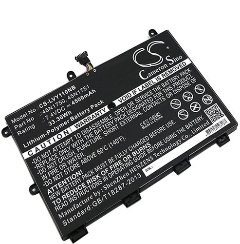 Batteri til Lenovo 45N1750,45N1751,45N1748,45N1749,01AV404,SB10J79001 4500 mAh