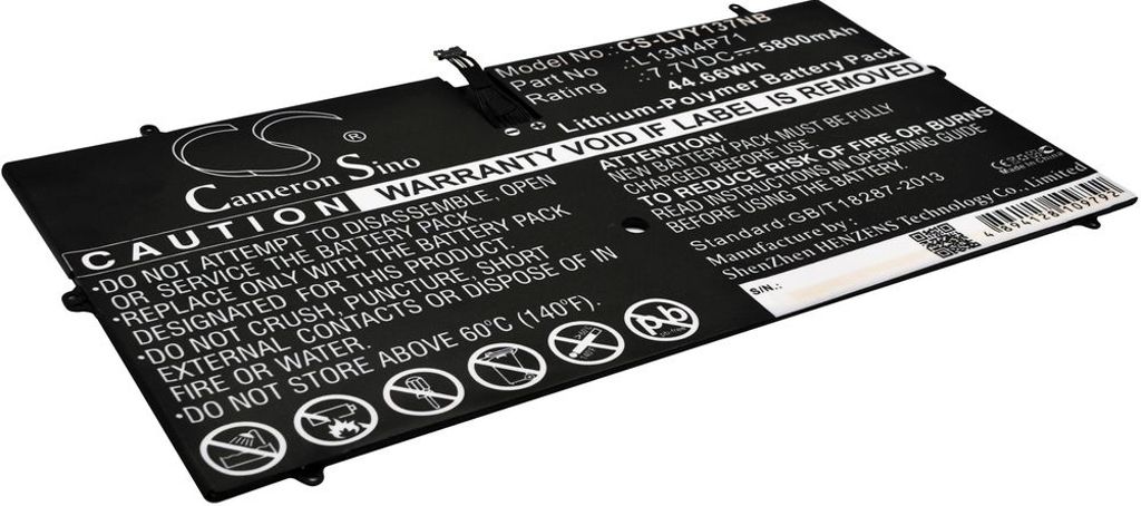 Batteri til Lenovo L13M4P71,L14S4P71,121500264,121500267,5B10K10181 5800 mAh