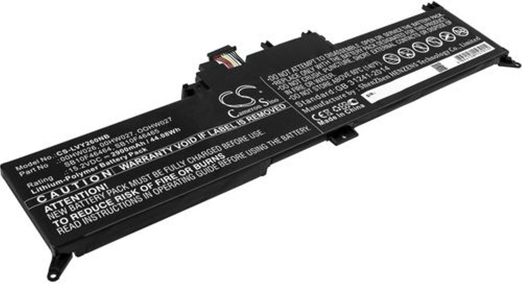 Batteri til Lenovo 00HW026,00HW027,OOHW027,SB10F46464,SB10F46465 2900 mAh