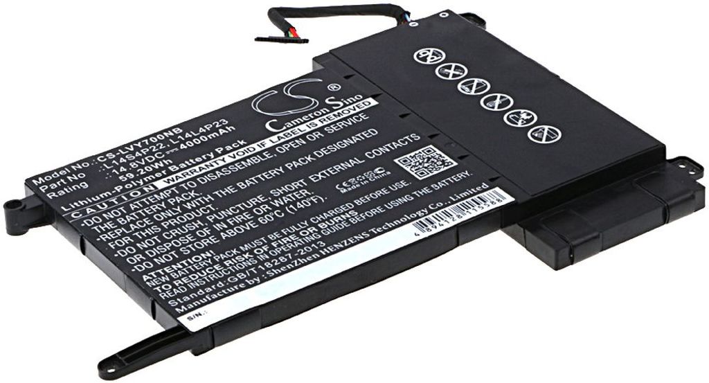 Batteri til Lenovo L14S4P22,L14L4P23,L14M4P23,5B10H22084,5B10H22085 4000 mAh