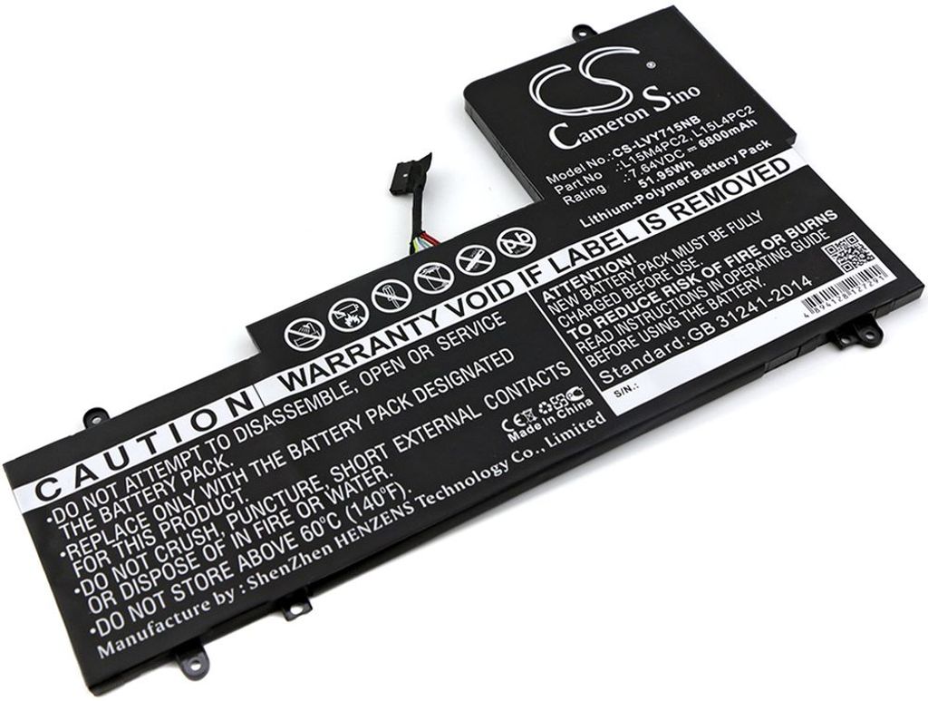 Batteri til Lenovo L15M4PC2,L15L4PC2,5B10K90778,5B10K90802 5800 mAh