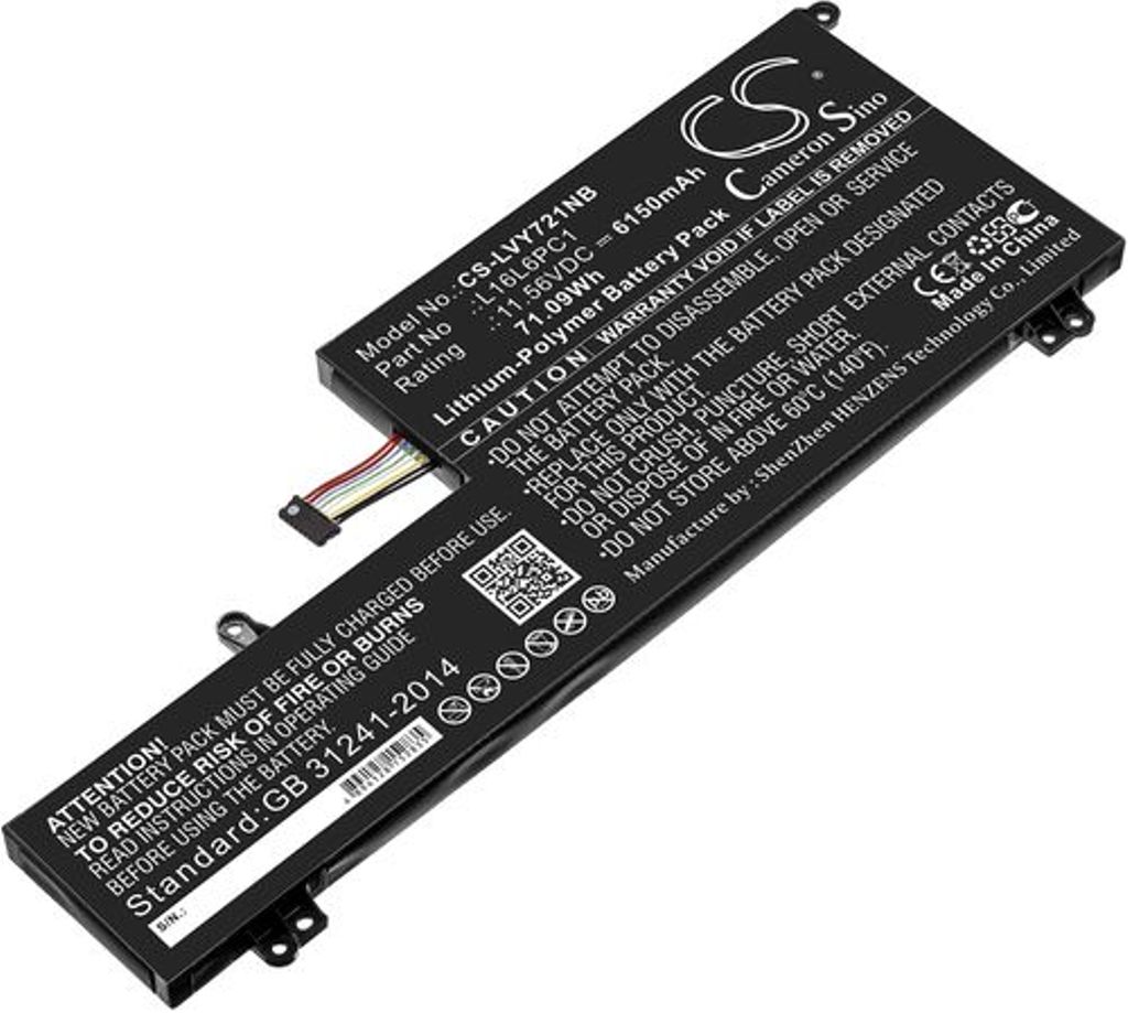 Batteri til Lenovo L16L6PC1,5B10M53743,5B10M53744,5B10M53745,L16C6PC1,L16M6PC1 6150 mAh