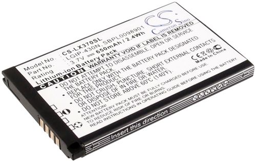 Batteri til LG LGIP-430N,SBPL0098901 650 mAh
