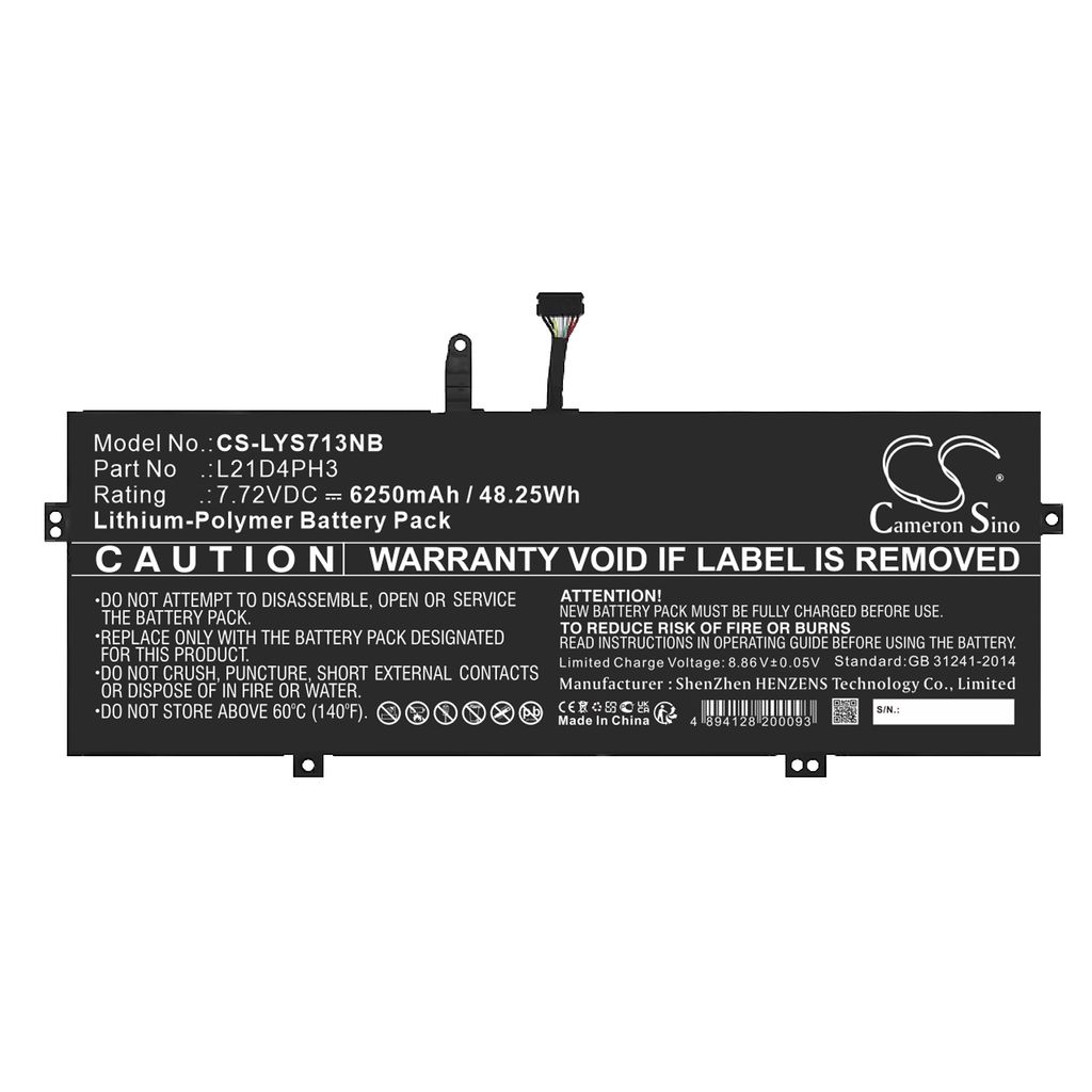 Batteri til Lenovo L21C4PH3,L21D4PH3,L21L4PH3,L21M4PH3 6250 mAh