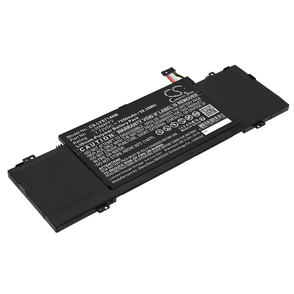 Batteri til Lenovo L20C4PF2,L20D4PF2,L20M4PF2,8SSB11C66153 7550 mAh
