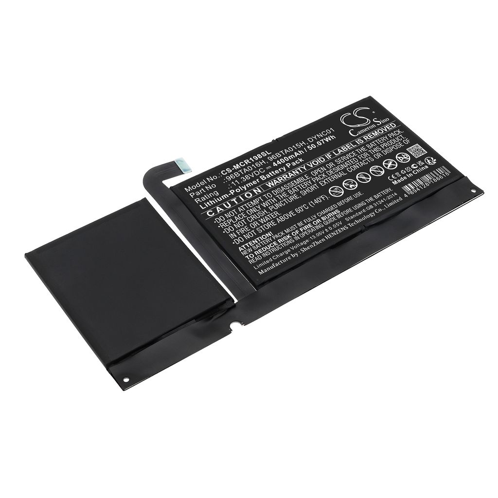 Batteri til Microsoft 96BTA016H,96BTA015H,DYNC01 4400 mAh