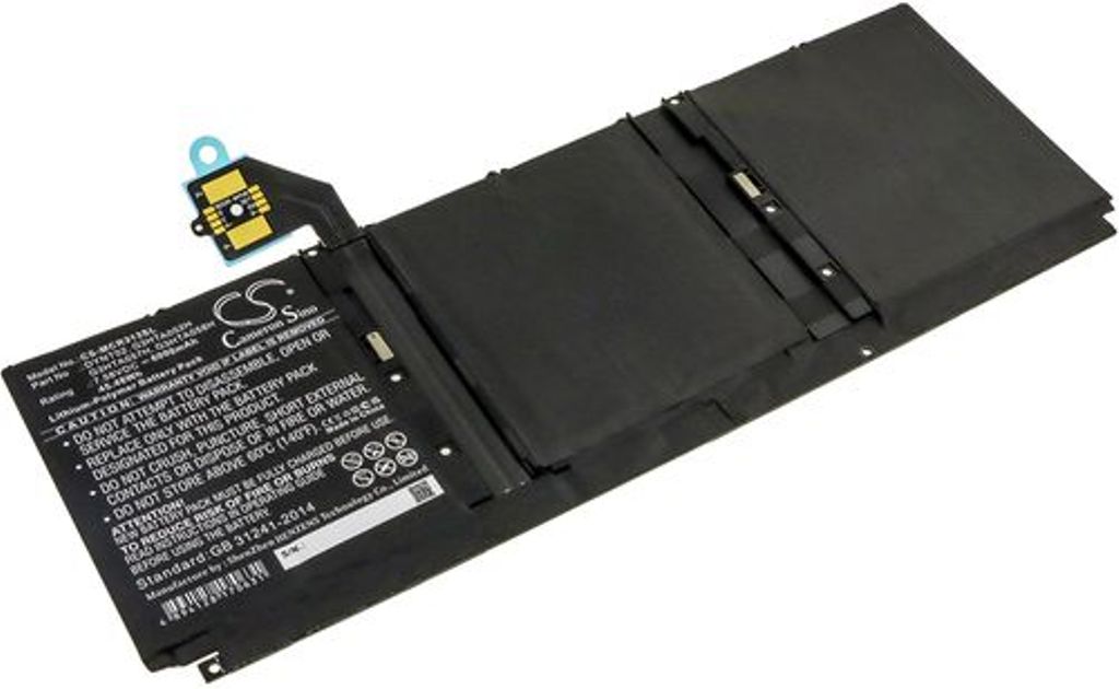 Batteri til Microsoft G3HTA052H,DYNT02,G3HTA057H,G3HTA058H 6000 mAh