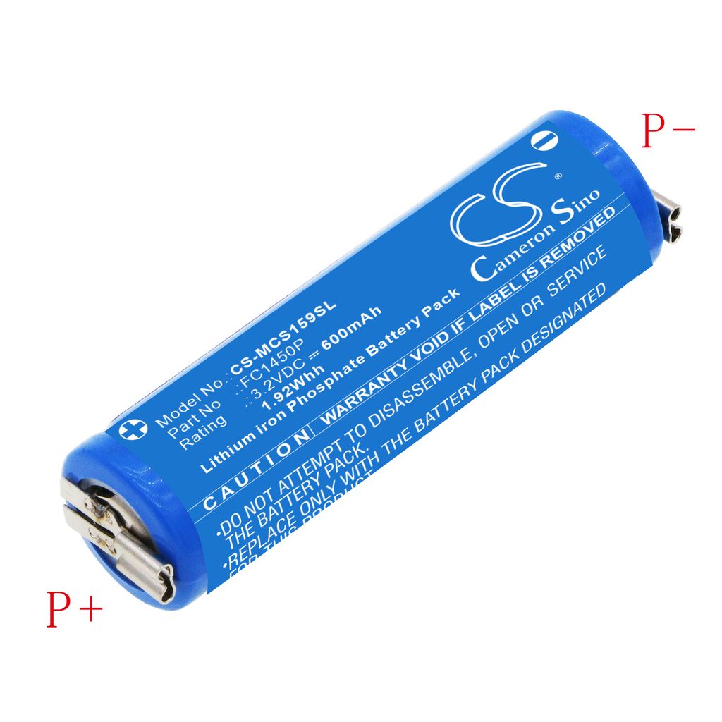 Batteri til Moser FC1450P 600 mAh