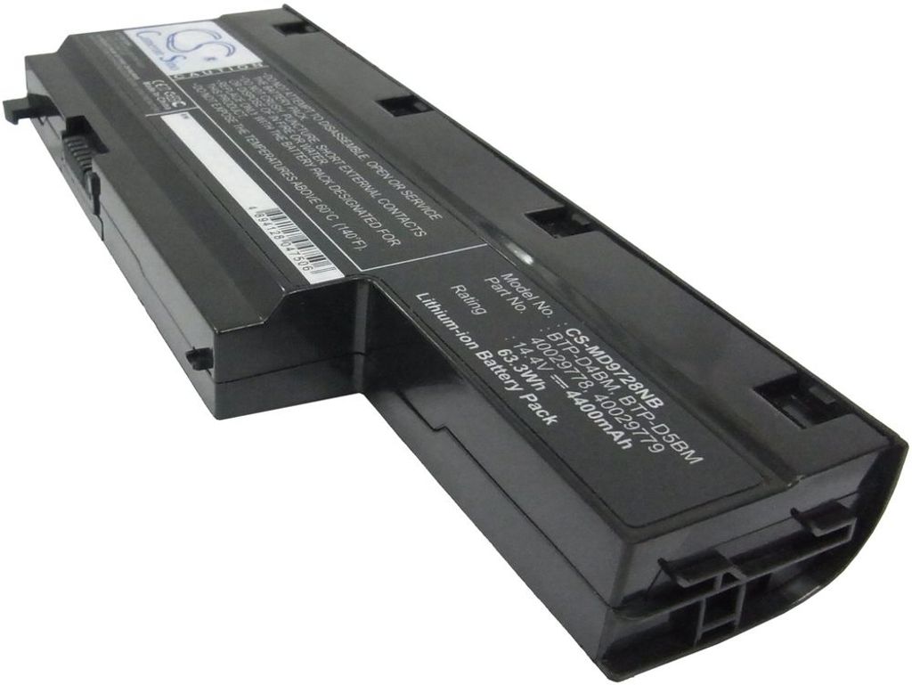 Batteri til Medion BTP-D4BM,BTP-D5BM,40029778,40029779 4400 mAh
