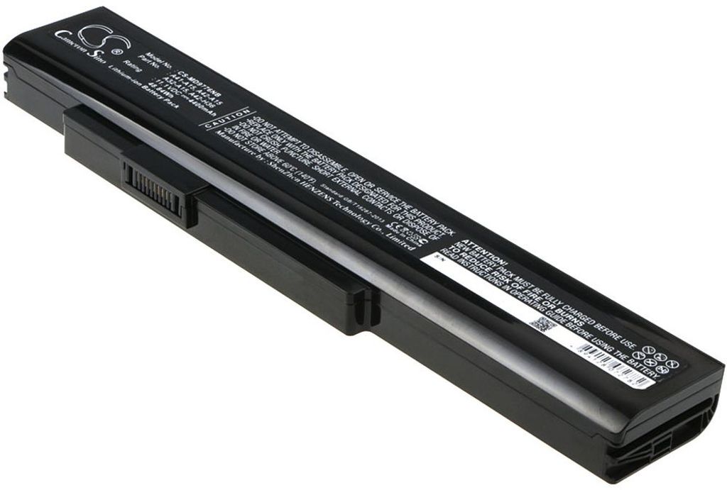 Batteri til MSI A32-A15,A41-A15,A42-A15,A42-H36 4400 mAh