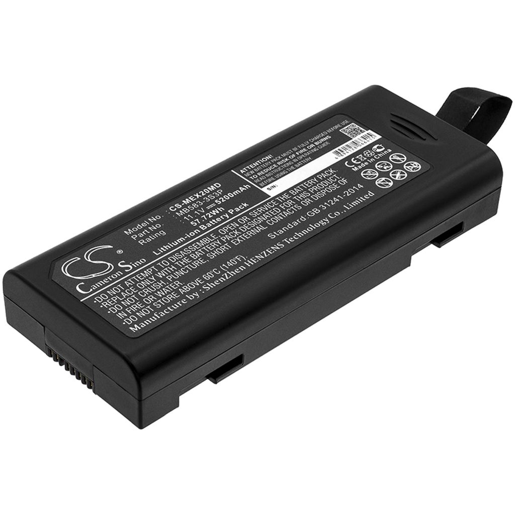 Batteri til Mindray 022-000008-00,115-018012-00,115-065140-00,LI23S002A,M05-010002-6,MB583-3S3P 5200 mAh