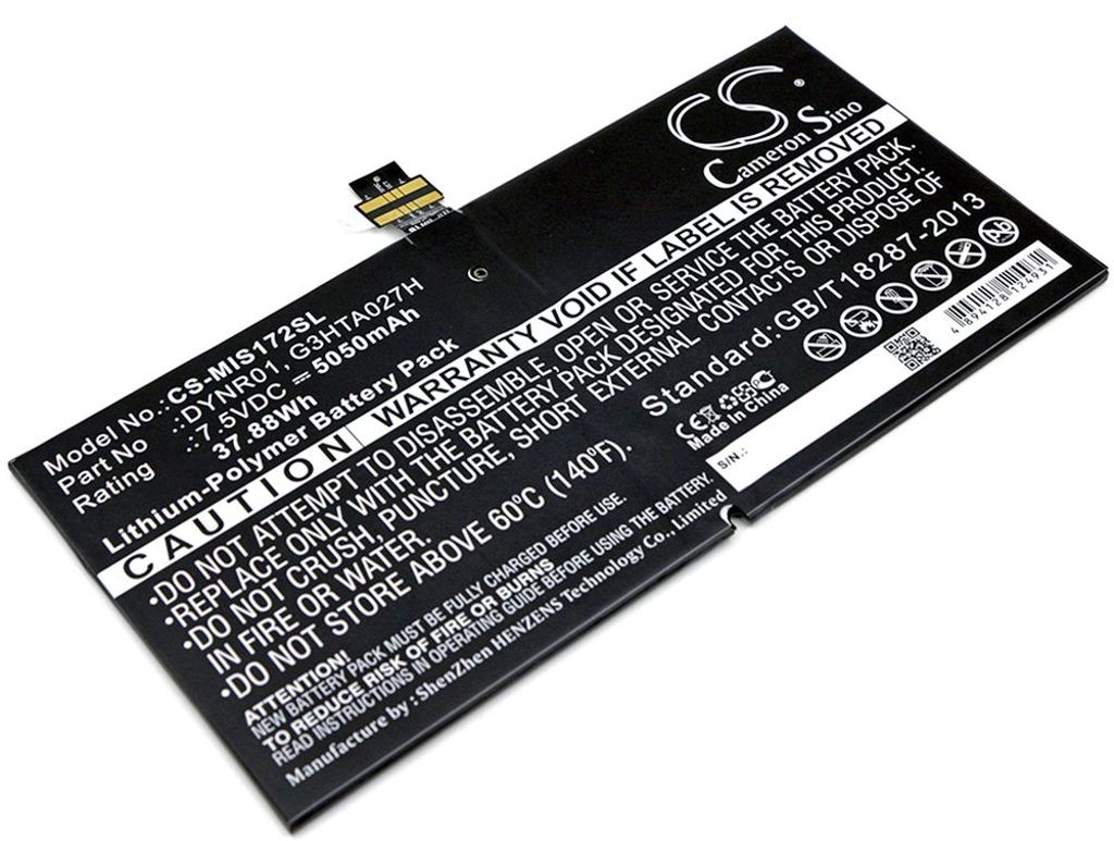 Batteri til Microsoft DYNR01,G3HTA027H 5050 mAh