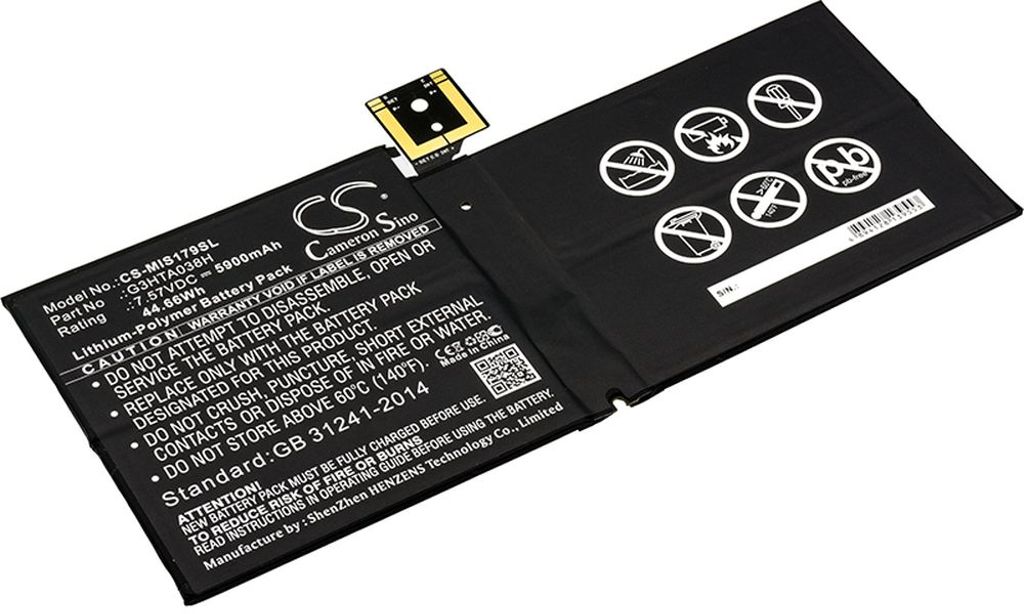 Batteri til Microsoft DYNM02,G3HTA038H 5900 mAh