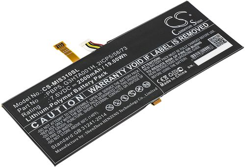 Batteri til Microsoft PBP5,2ICP5/58/73 2500 mAh