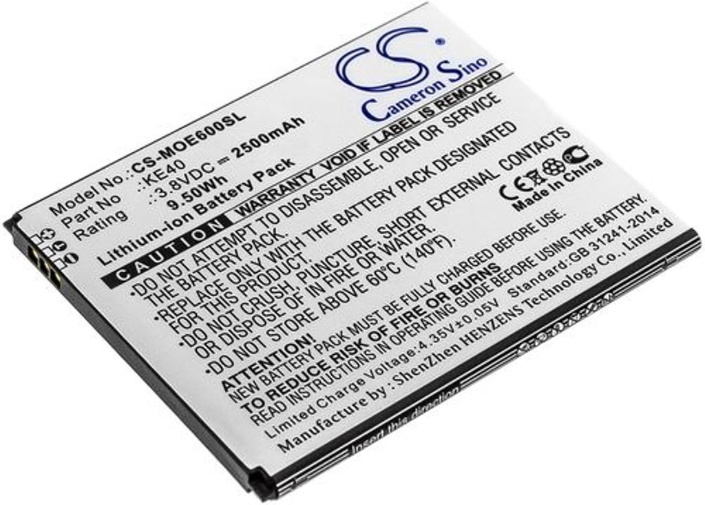 Batteri til Motorola KE40,SB18C54512 2500 mAh