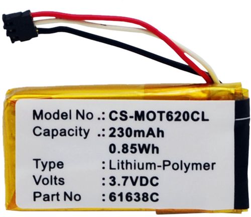 Smartklokke-batteri CS-MOT620CL 230 mAh