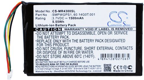 Batteri til Magellan SMPWGPS1,60.14G0T.001 1500 mAh