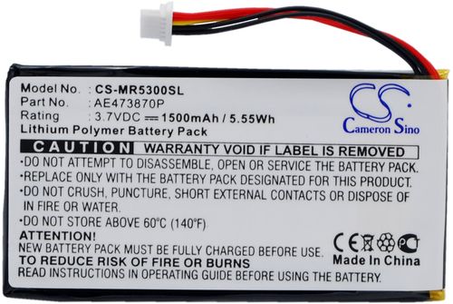 Batteri til Magellan AE473870P 1500 mAh