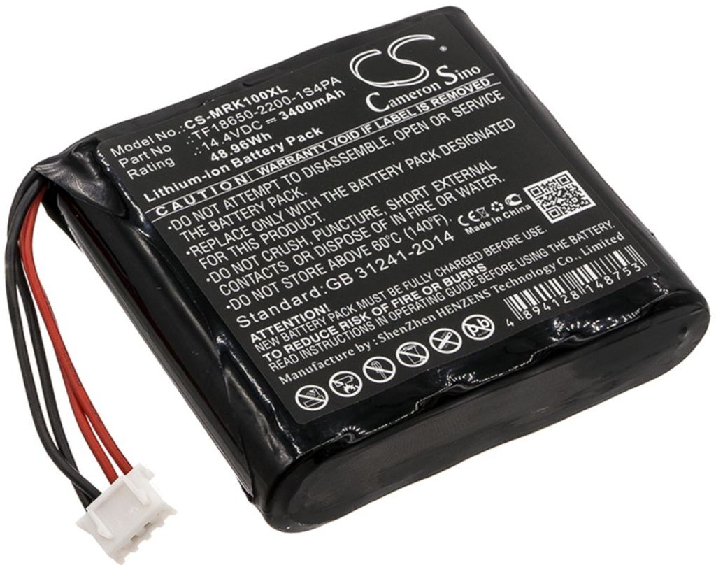 Batteri til Marshall TF18650-2200-1S4PA 3400 mAh