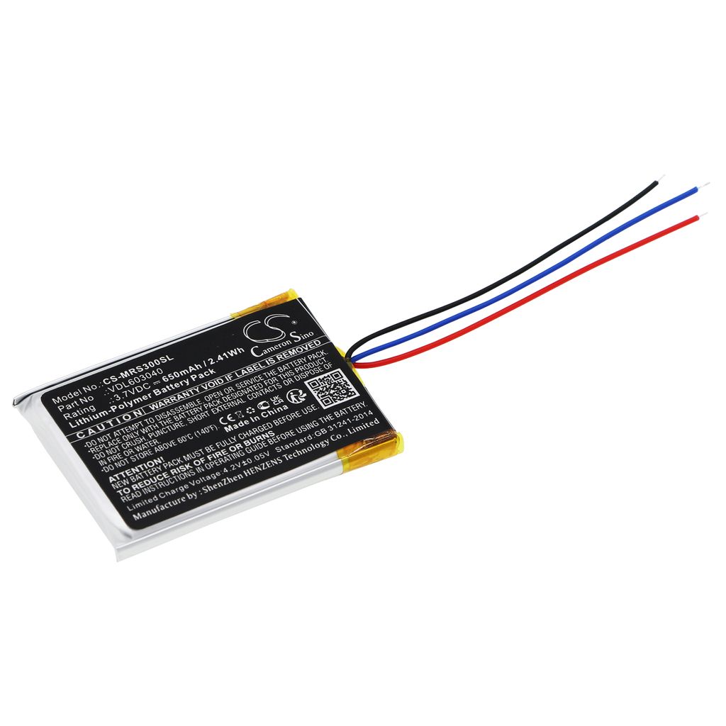 Batteri til Marshall VDL603040 650 mAh