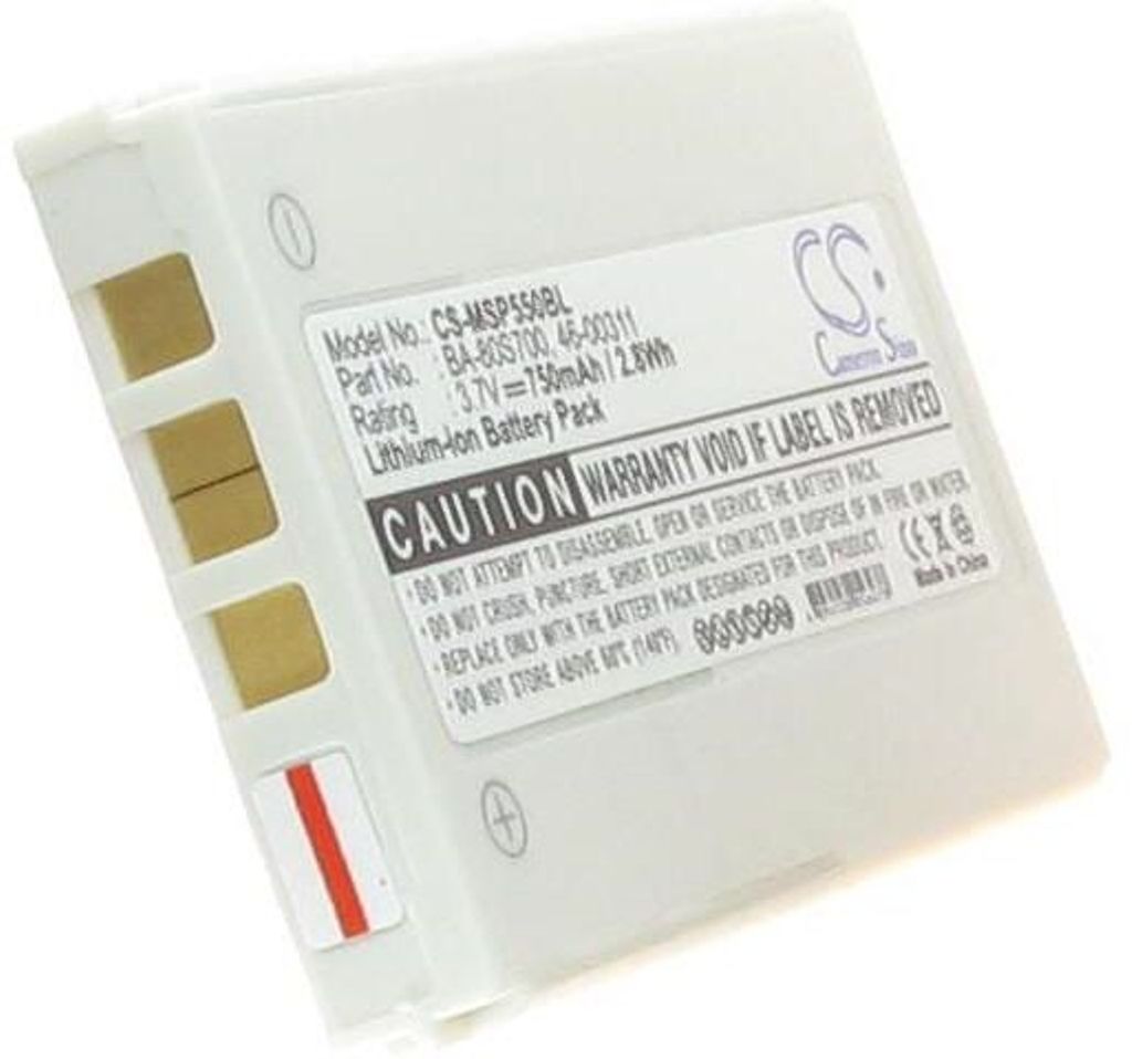 Batteri til CipherLab 100845,33-KB1B3770000L3,BA-80S700,KB1B3770000L3 750 mAh